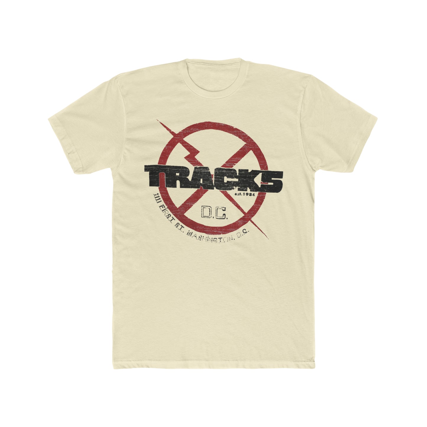 DC Nightclub Tracks, Distressed Style, Vintage Inspired Tee