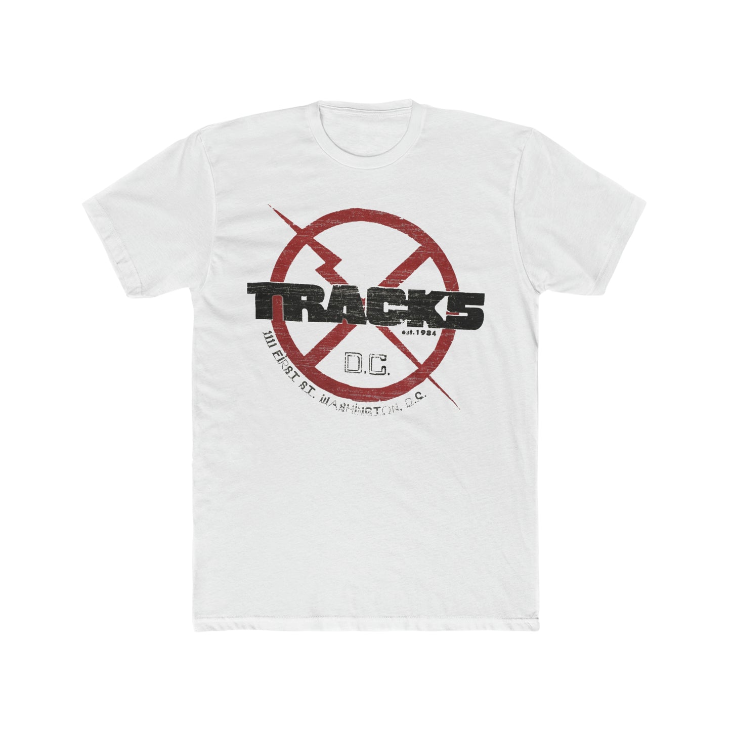 DC Nightclub Tracks, Distressed Style, Vintage Inspired Tee