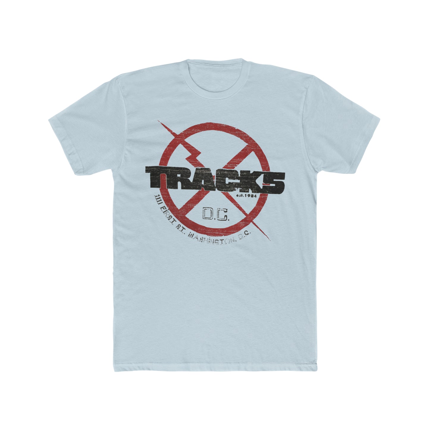 DC Nightclub Tracks, Distressed Style, Vintage Inspired Tee