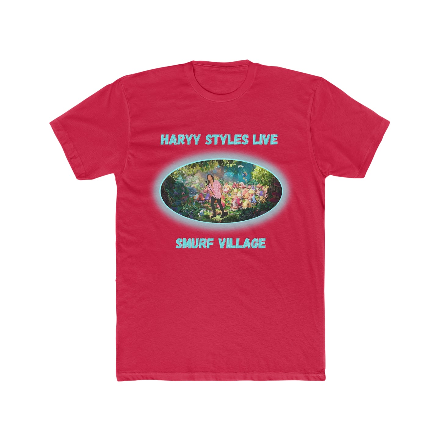 Harry Styles Live at Smurf Village Custom Tee