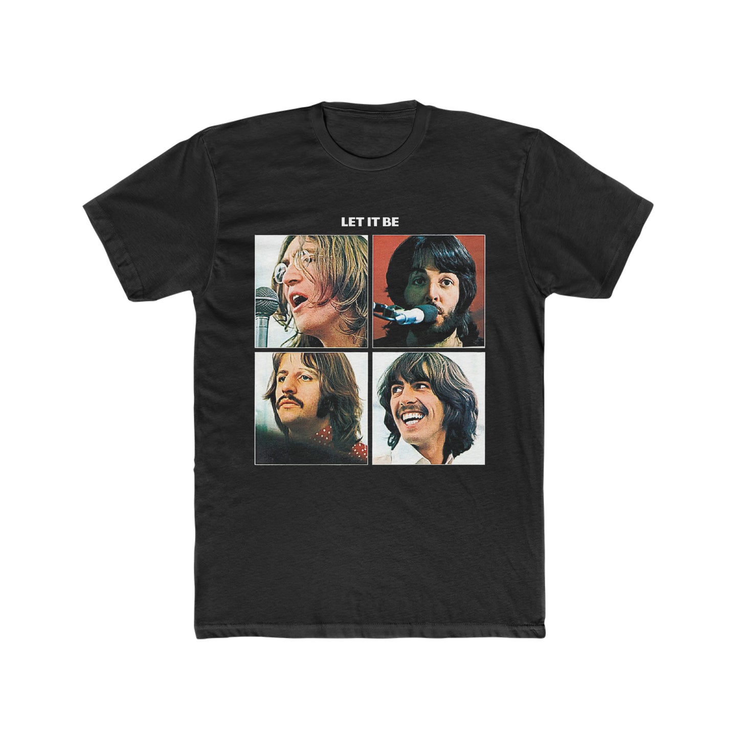 The Beatles, Let it Be Album Cover, Iconic Song Tee