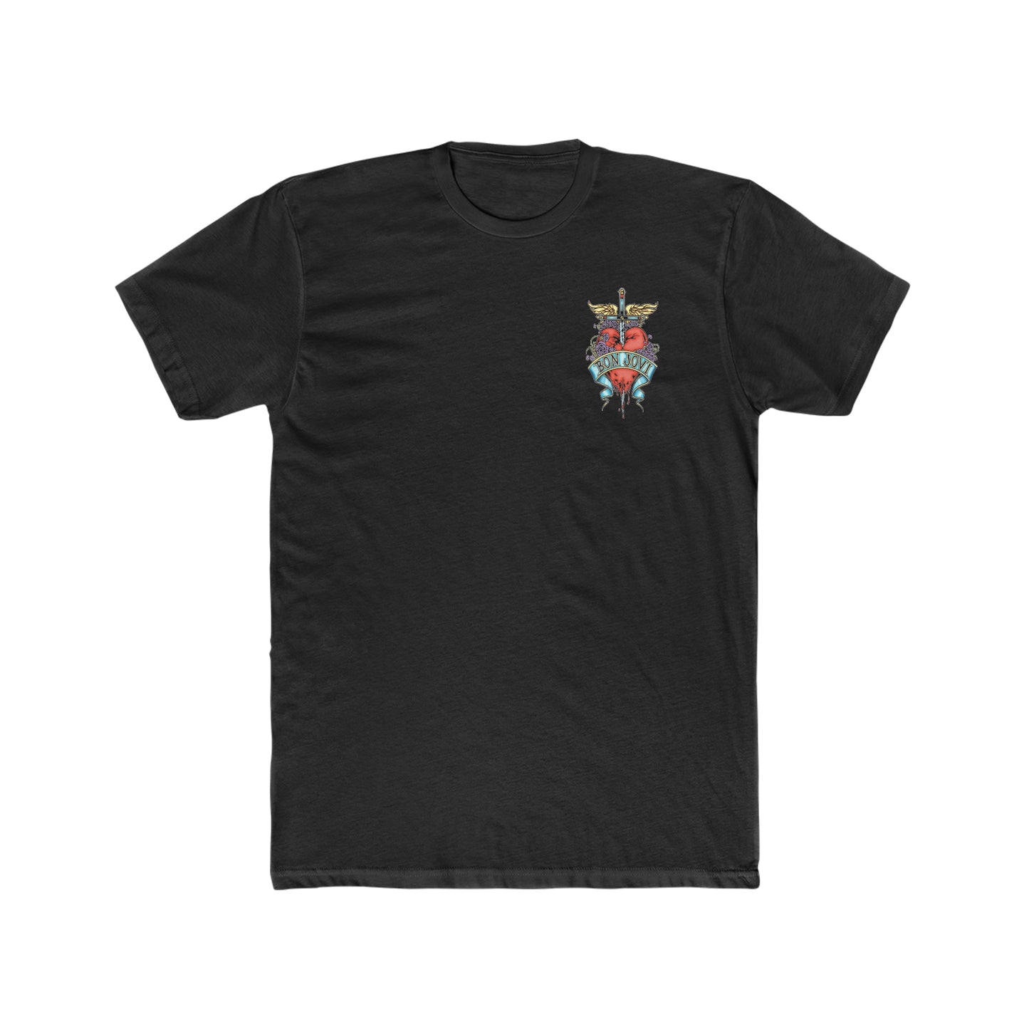 Bon Jovi, Sword Through The Heart, Ed Hardy Style Graphic Tee