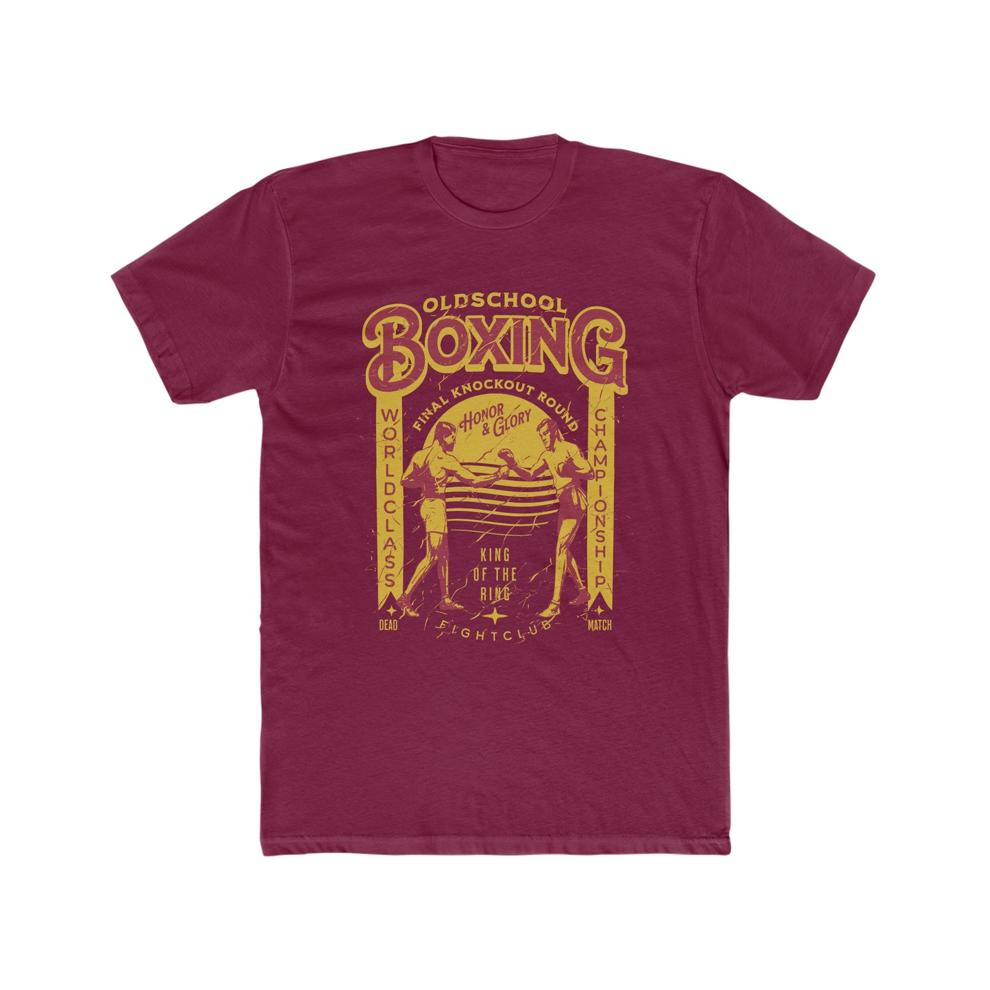 Old School Boxing, Honor And Glory, King Of The Ring, Distressed Style, Vintage Inspired Tee