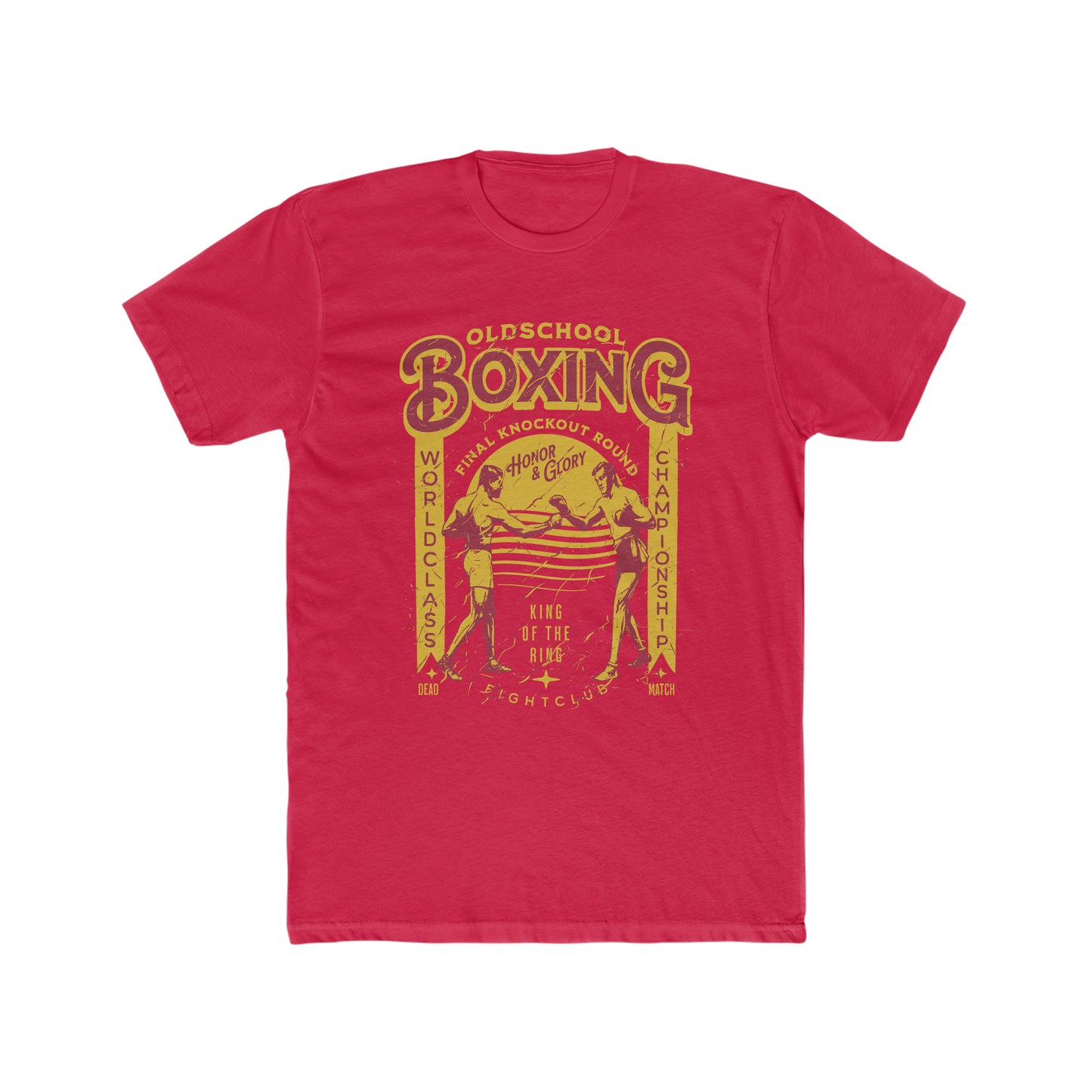 Old School Boxing, Honor And Glory, King Of The Ring, Distressed Style, Vintage Inspired Tee