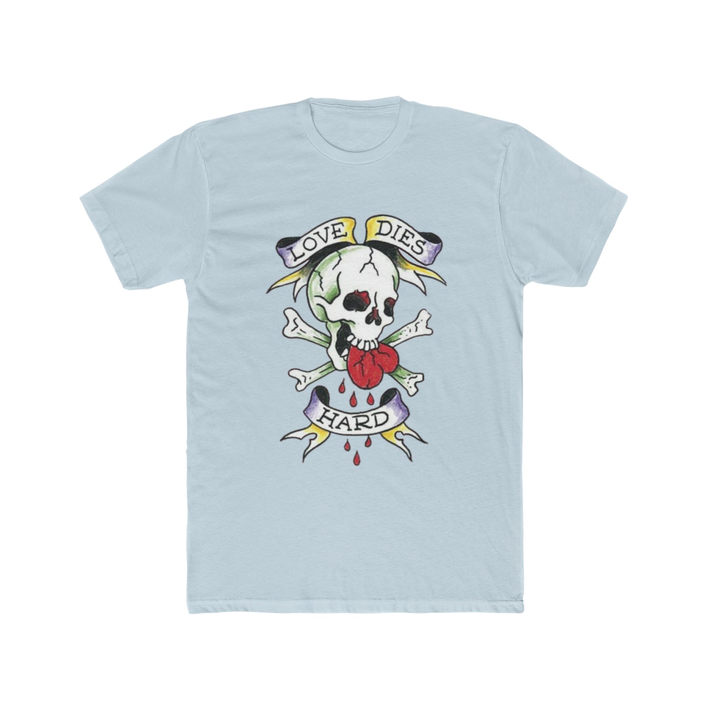 Ed Hardy Inspired, Love Dies Hard, Retro, Vintage Inspired Tee