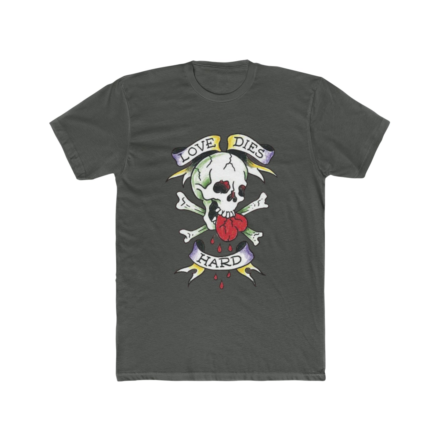 Ed Hardy Inspired, Love Dies Hard, Retro, Vintage Inspired Tee