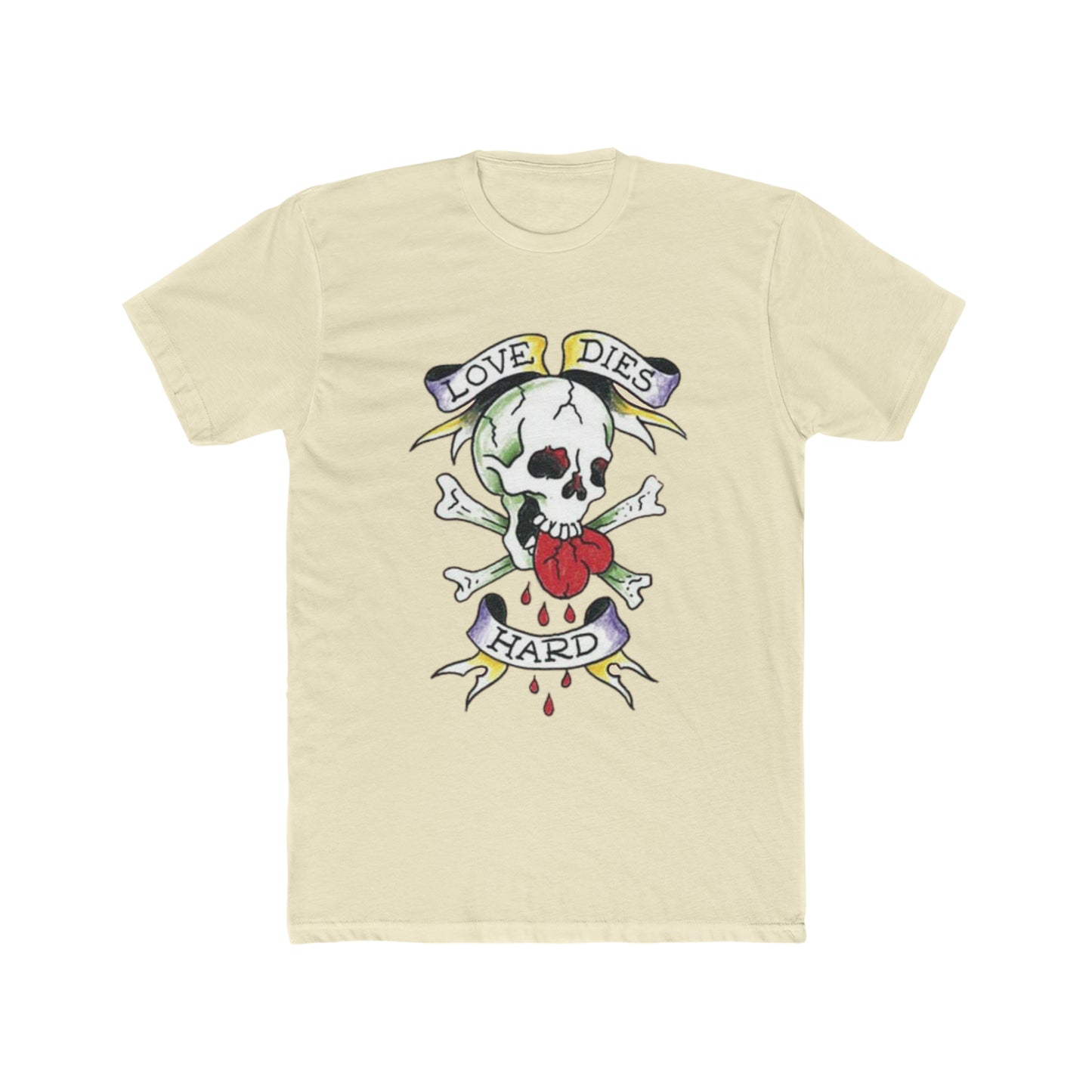 Ed Hardy Inspired, Love Dies Hard, Retro, Vintage Inspired Tee