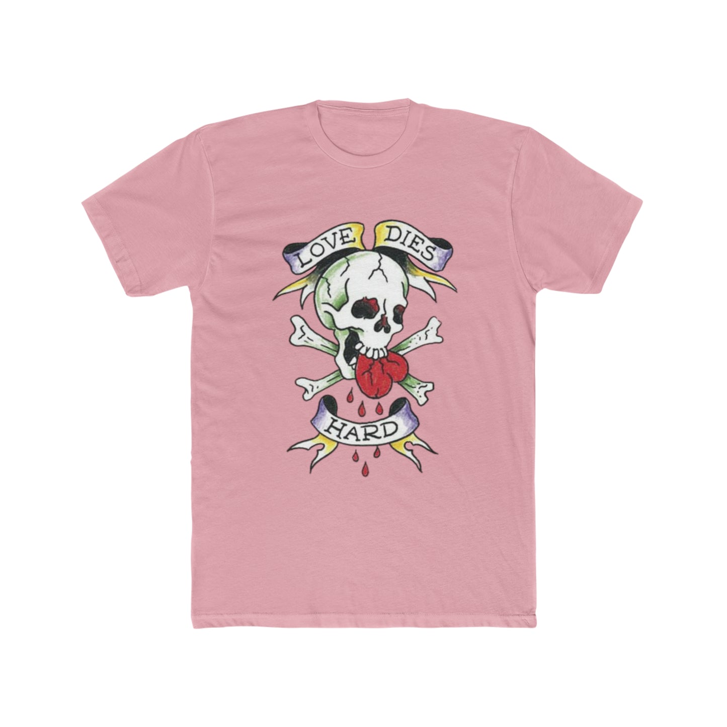 Ed Hardy Inspired, Love Dies Hard, Retro, Vintage Inspired Tee