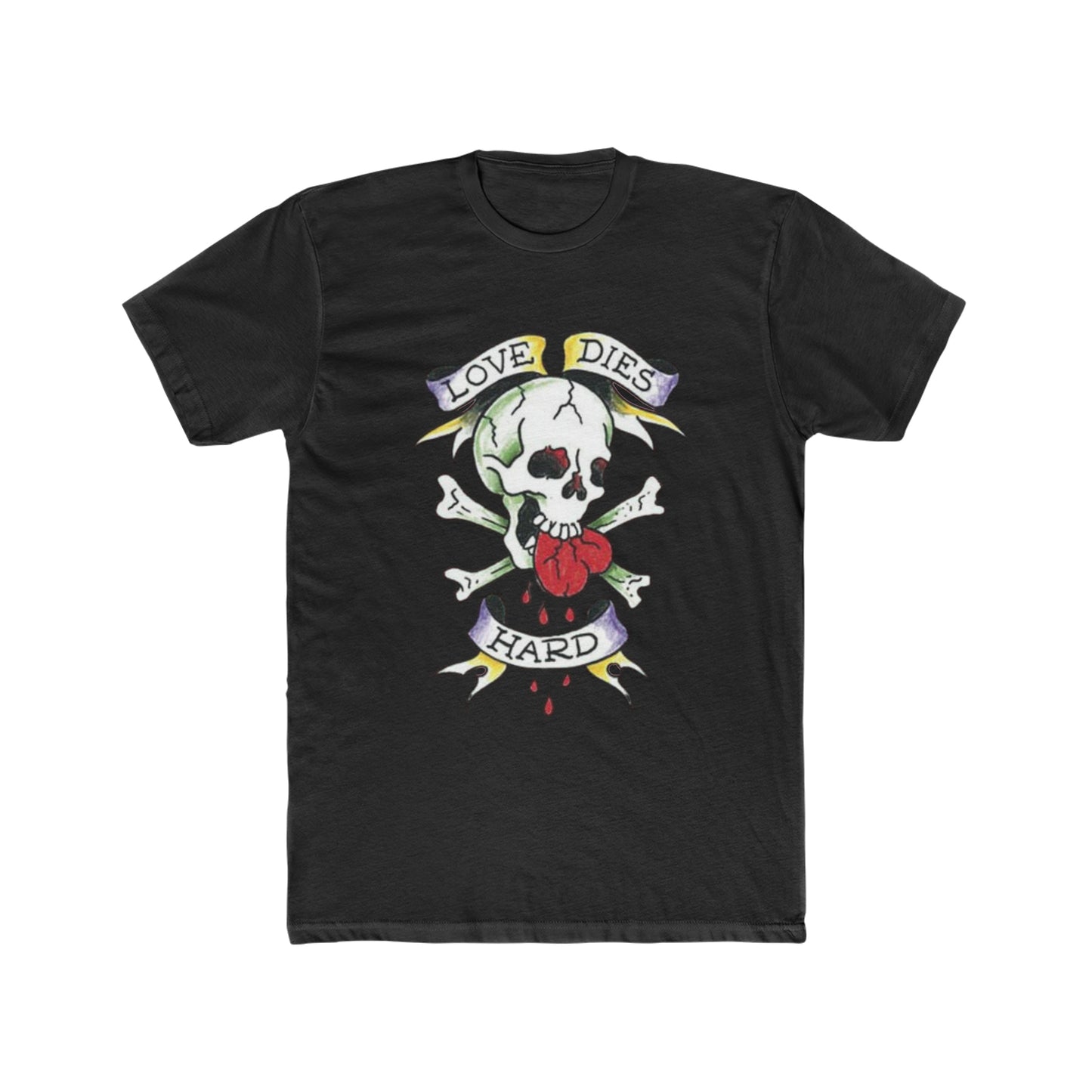 Ed Hardy Inspired, Love Dies Hard, Retro, Vintage Inspired Tee