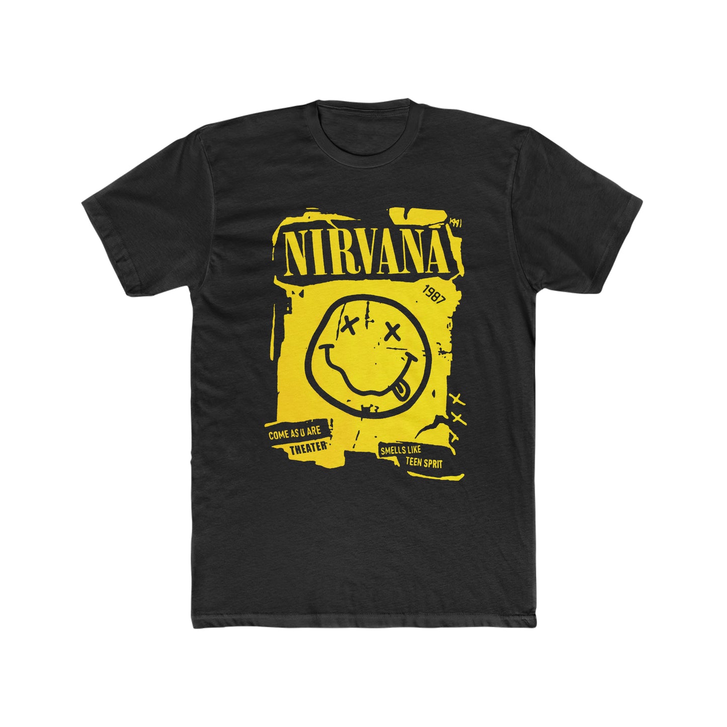 Nirvana, Come As U Are Theater, Smells Like Teen Spirt, Distressed Style, Vintage Inspired Tee