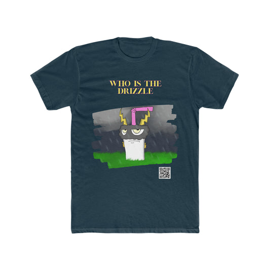 The Drizzle Custom Tee with Working QR code Linked to Video Clip