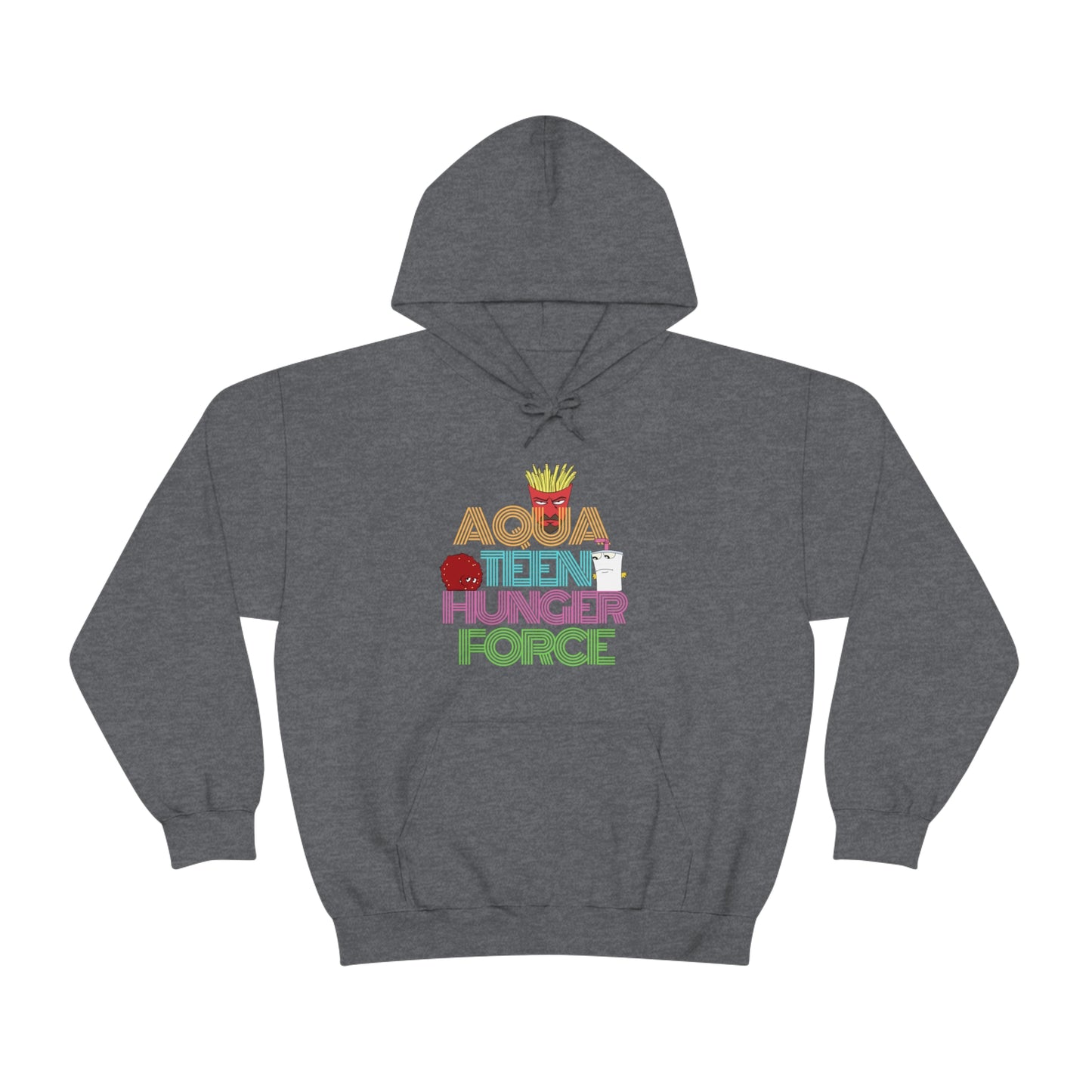 Aqua Teen Hunger Force Retro Hoodie Sweatshirt, Staring Frylock, Meatwad, and Master Shake in the Title