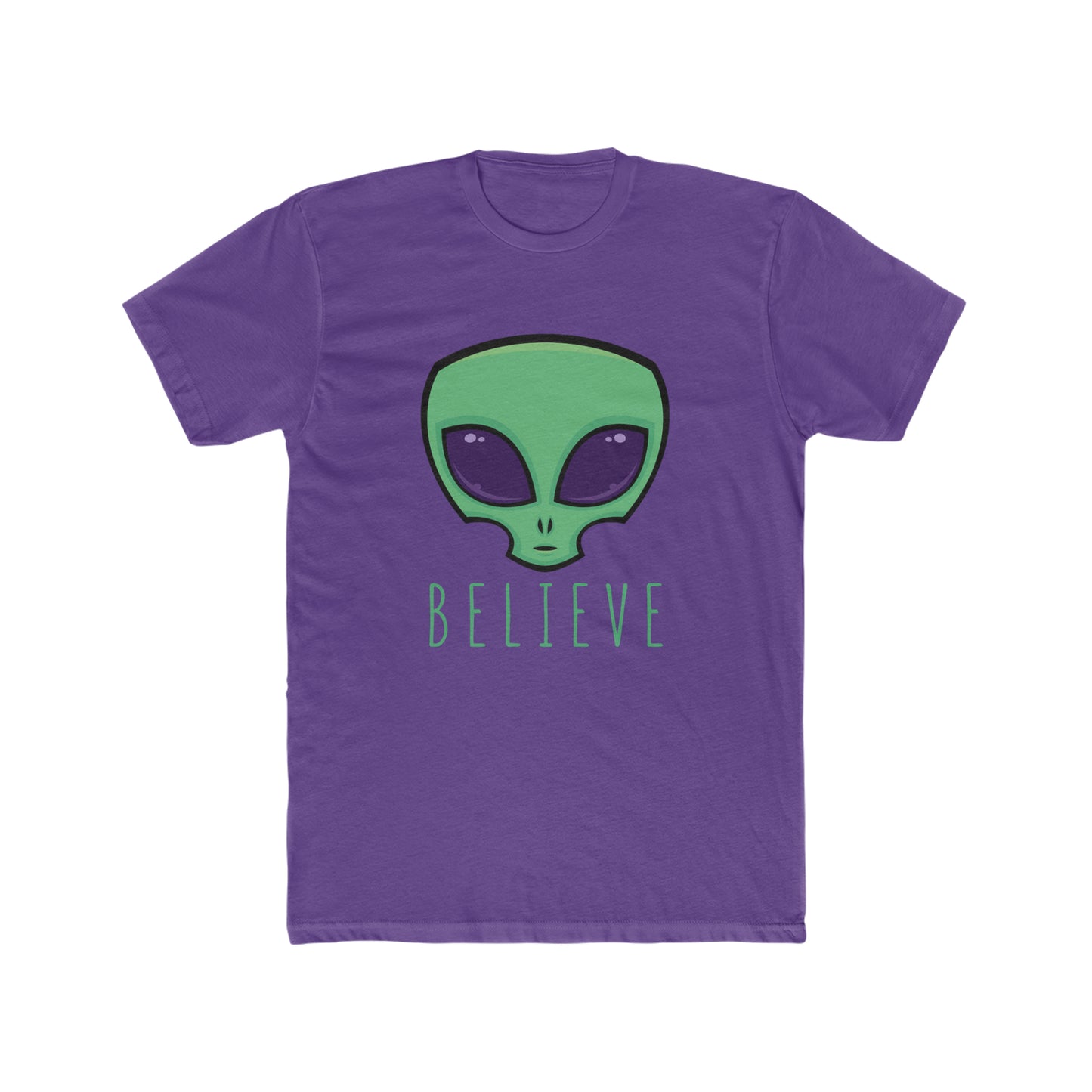 Martian, Alien Face, Believe Tee