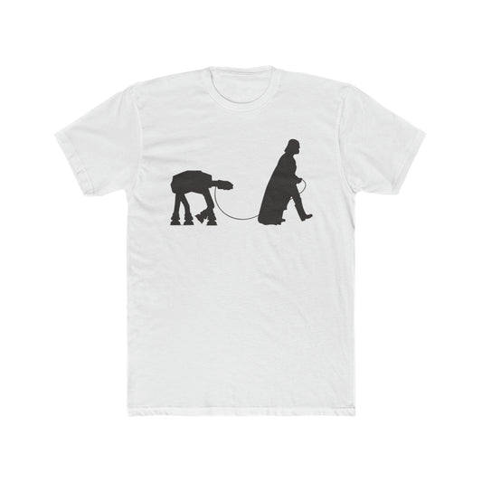 Darth Vader Walking An At-At On A leash, Funny Star Wars Reference Tee