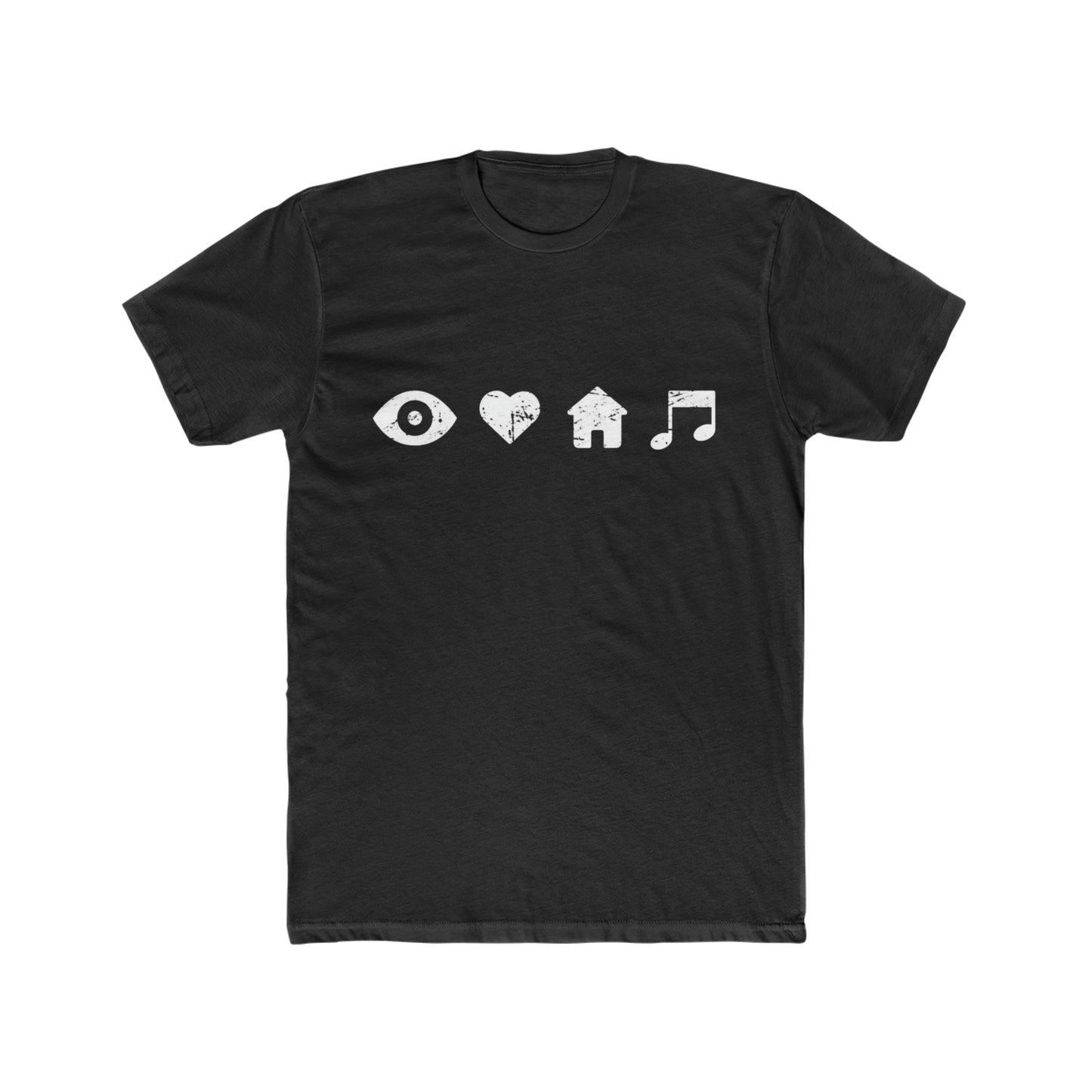 I Love House Music Symbols Tee