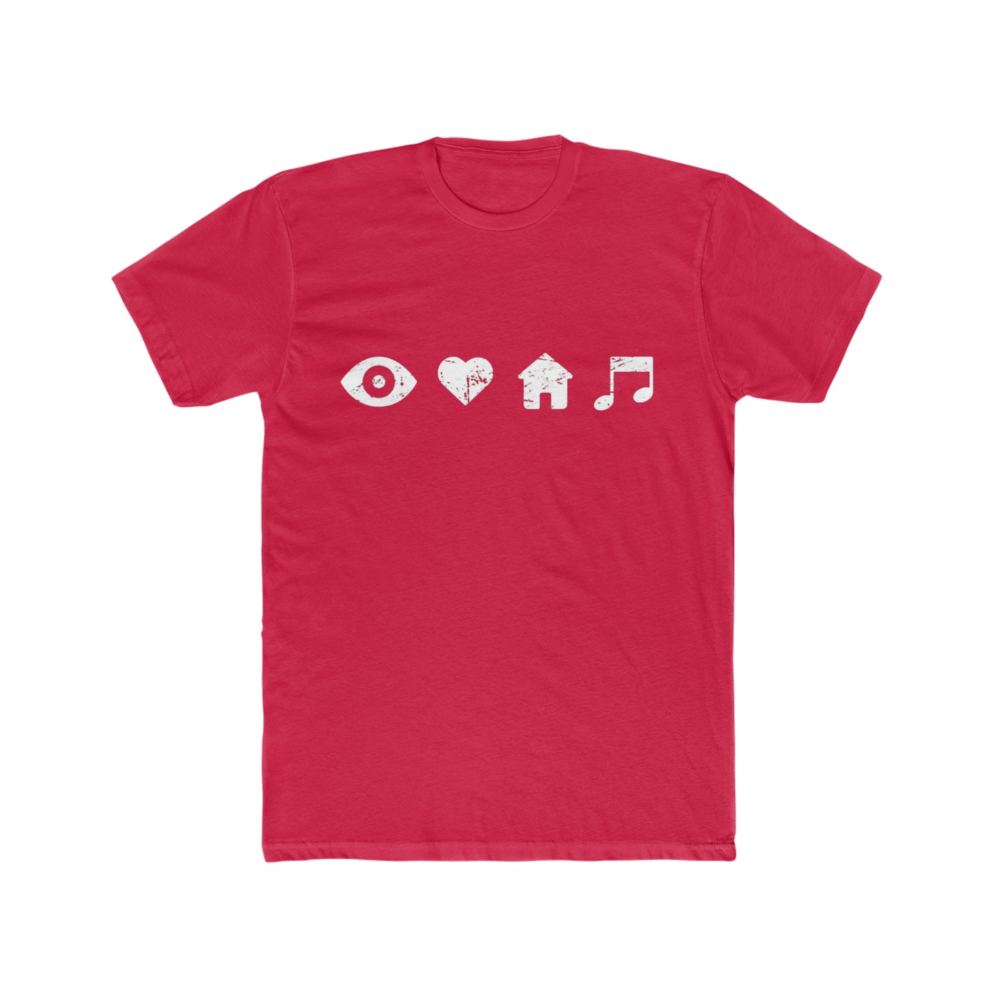 I Love House Music Symbols Tee