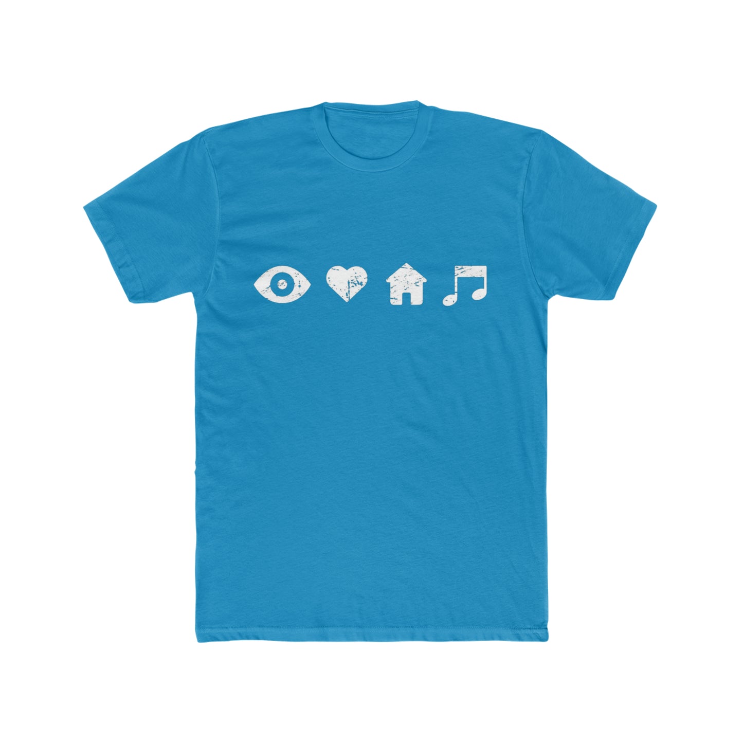 I Love House Music Symbols Tee