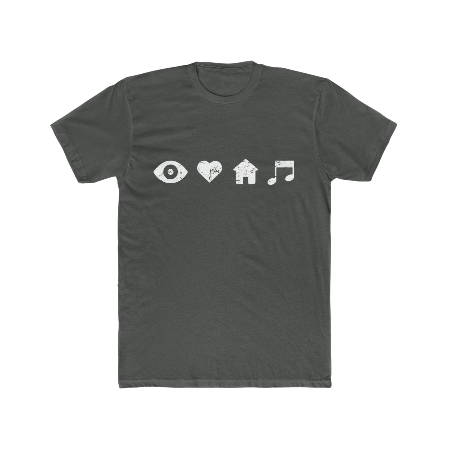 I Love House Music Symbols Tee