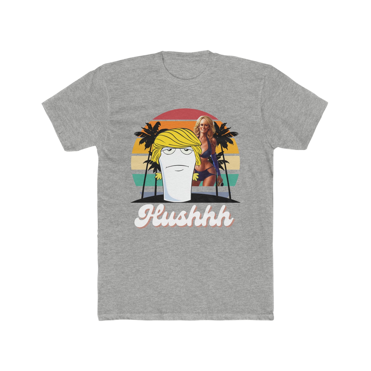 Master Shake as Donald Trump, Hush with Stormy Daniels, Aqua Teen Hunger Force Tee