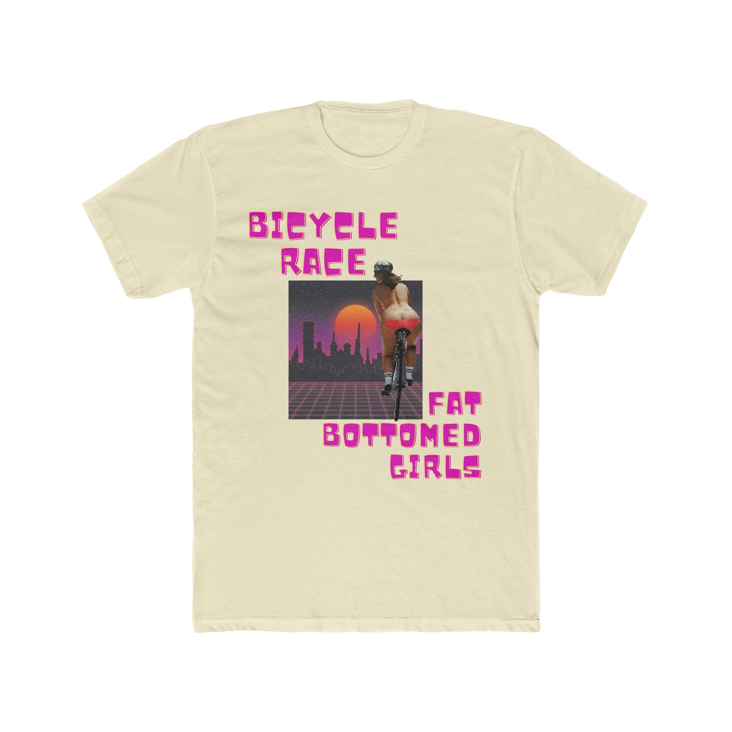 Queen, Fat bottomed Girls, Bicycle Race, Retro Tee