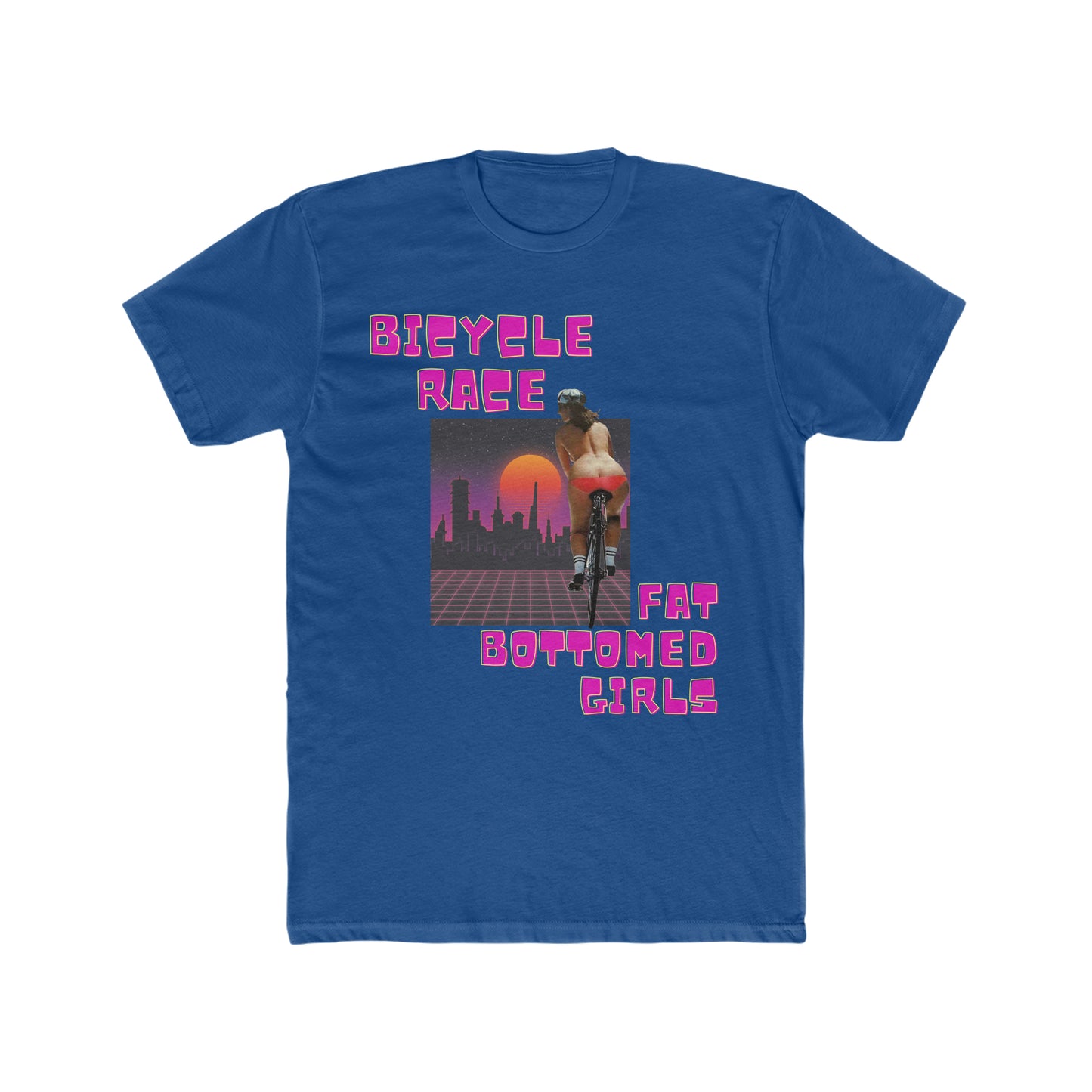 Queen, Fat bottomed Girls, Bicycle Race, Retro Tee