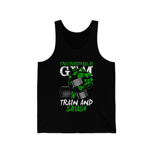 Incredible Hulk Gym, Train and Smash, Workout Tank Top