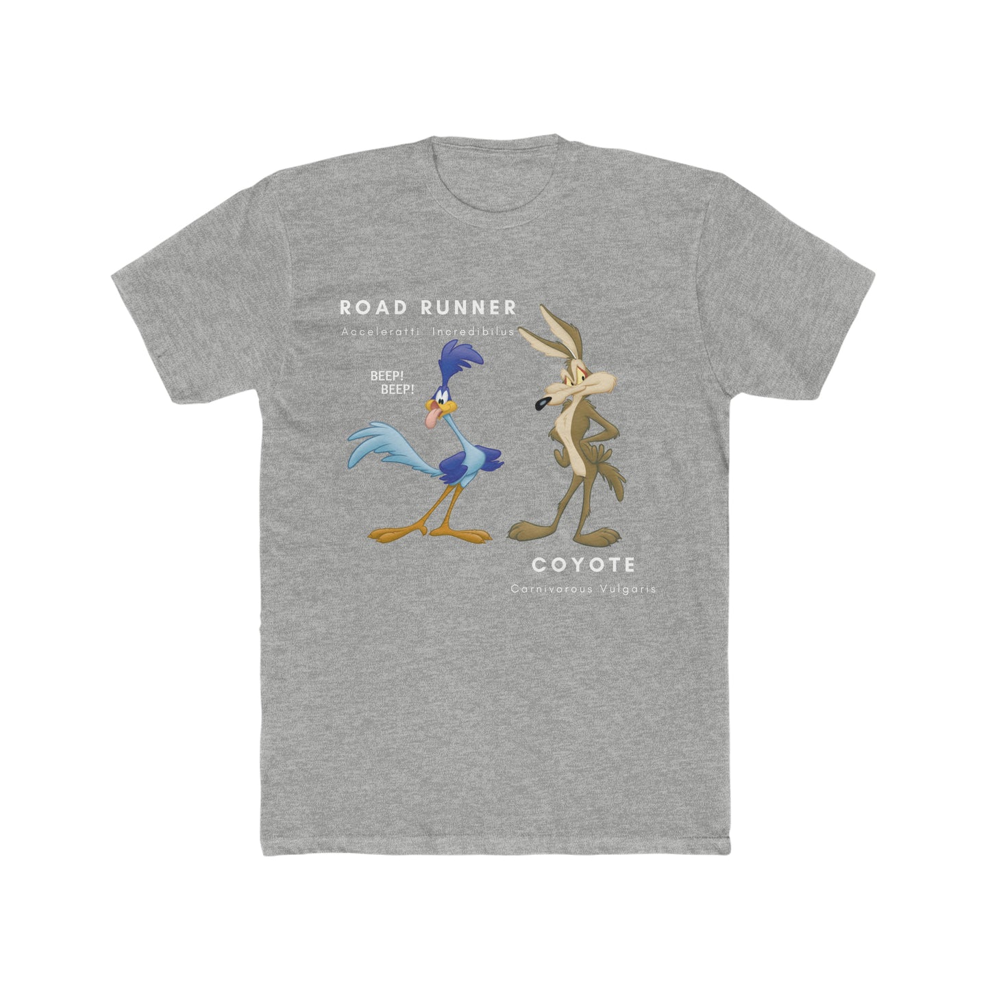 Road Runner with Wile E. Coyote with Latin Translation of Names Tee