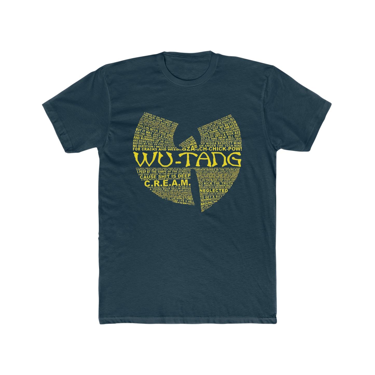 Wu-Tang Clan Logo with Song Titles and Lyrics Tee