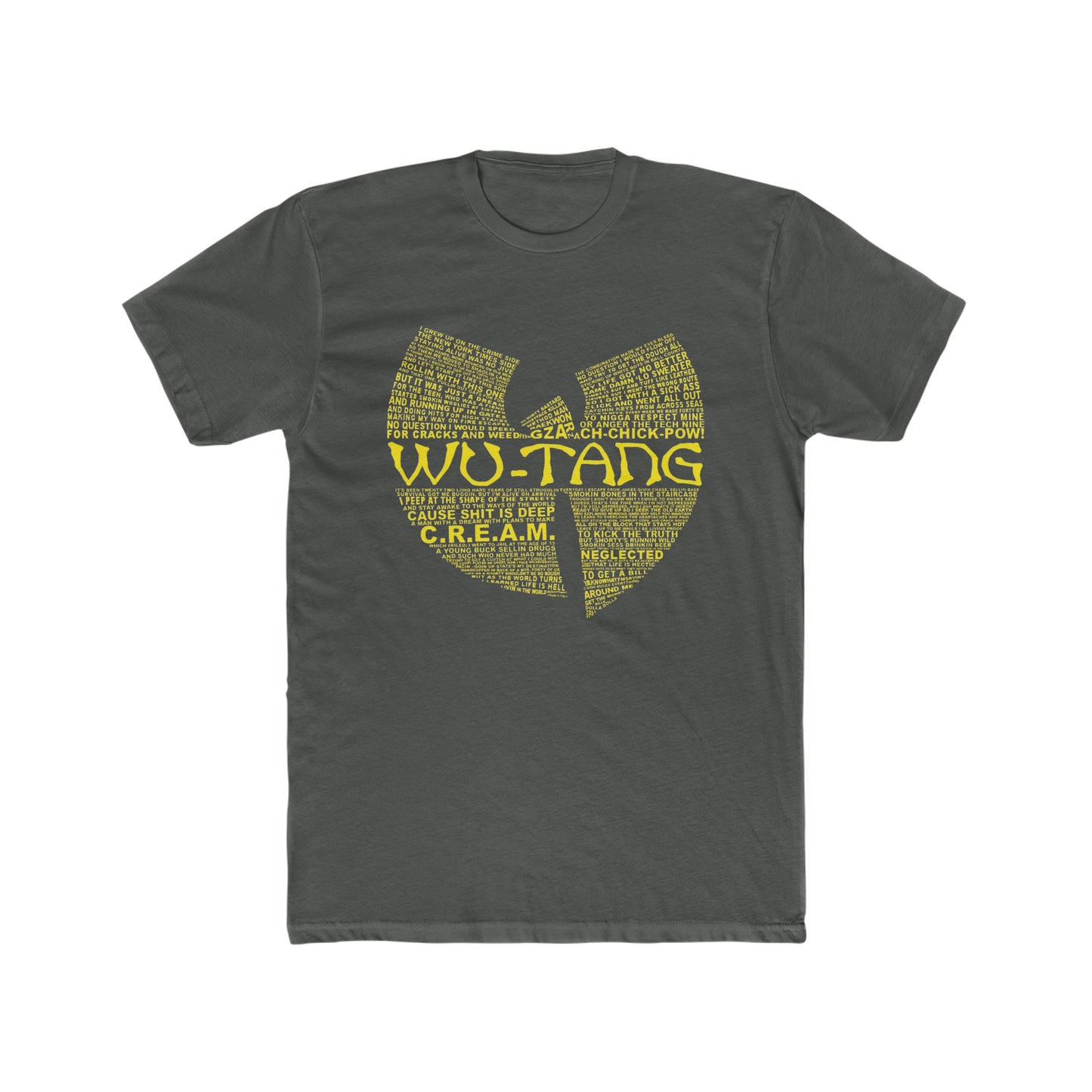 Wu-Tang Clan Logo with Song Titles and Lyrics Tee