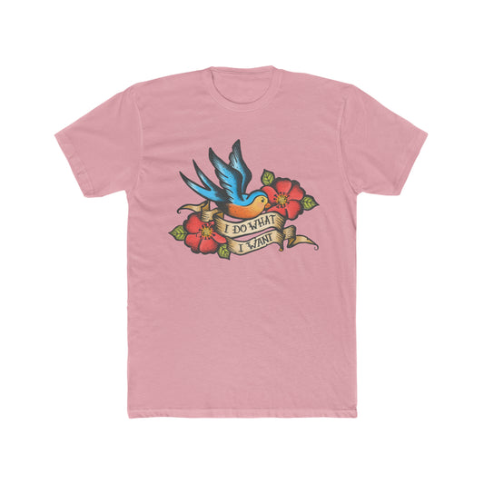 I Do What I Want, Ed Hardy Style, Bird with Flowers Tee