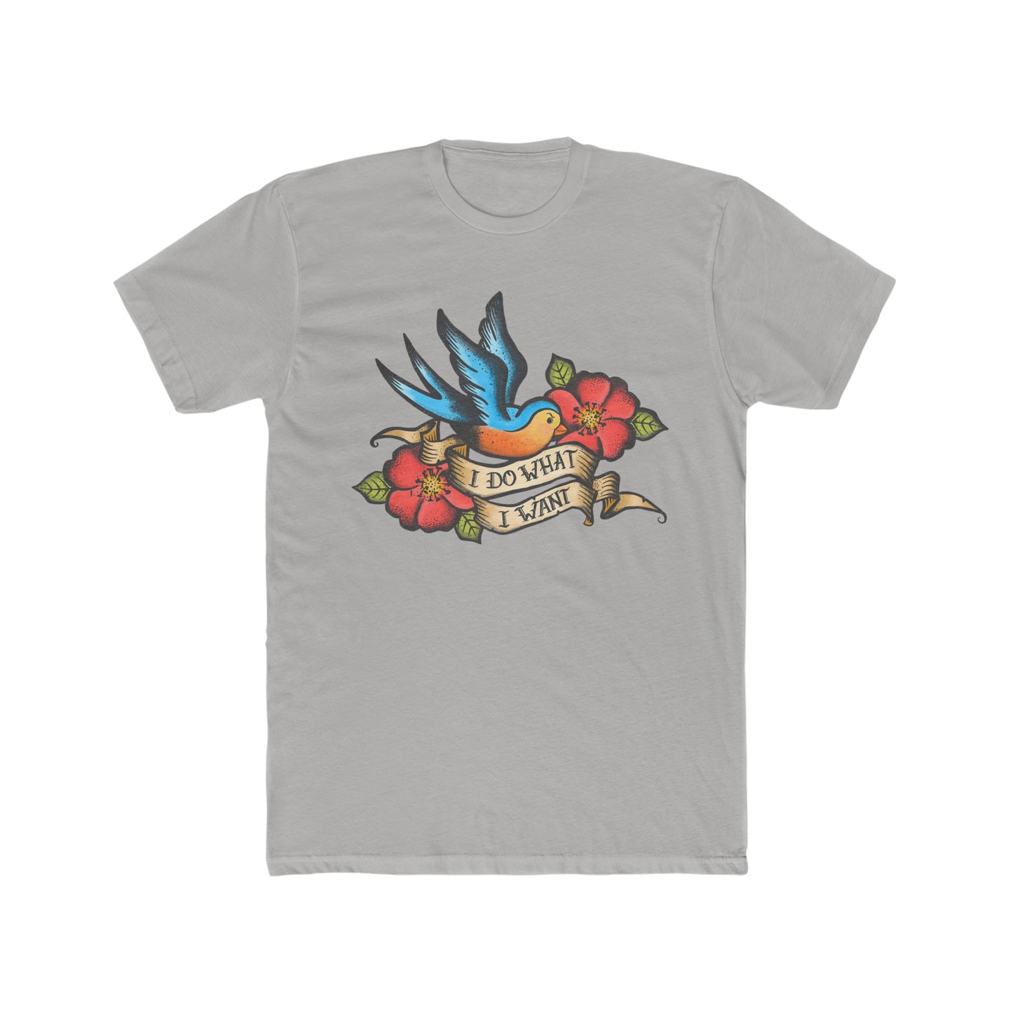 I Do What I Want, Ed Hardy Style, Bird with Flowers Tee