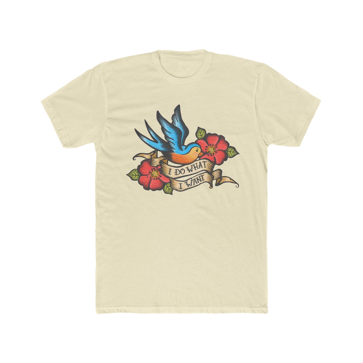 I Do What I Want, Ed Hardy Style, Bird with Flowers Tee