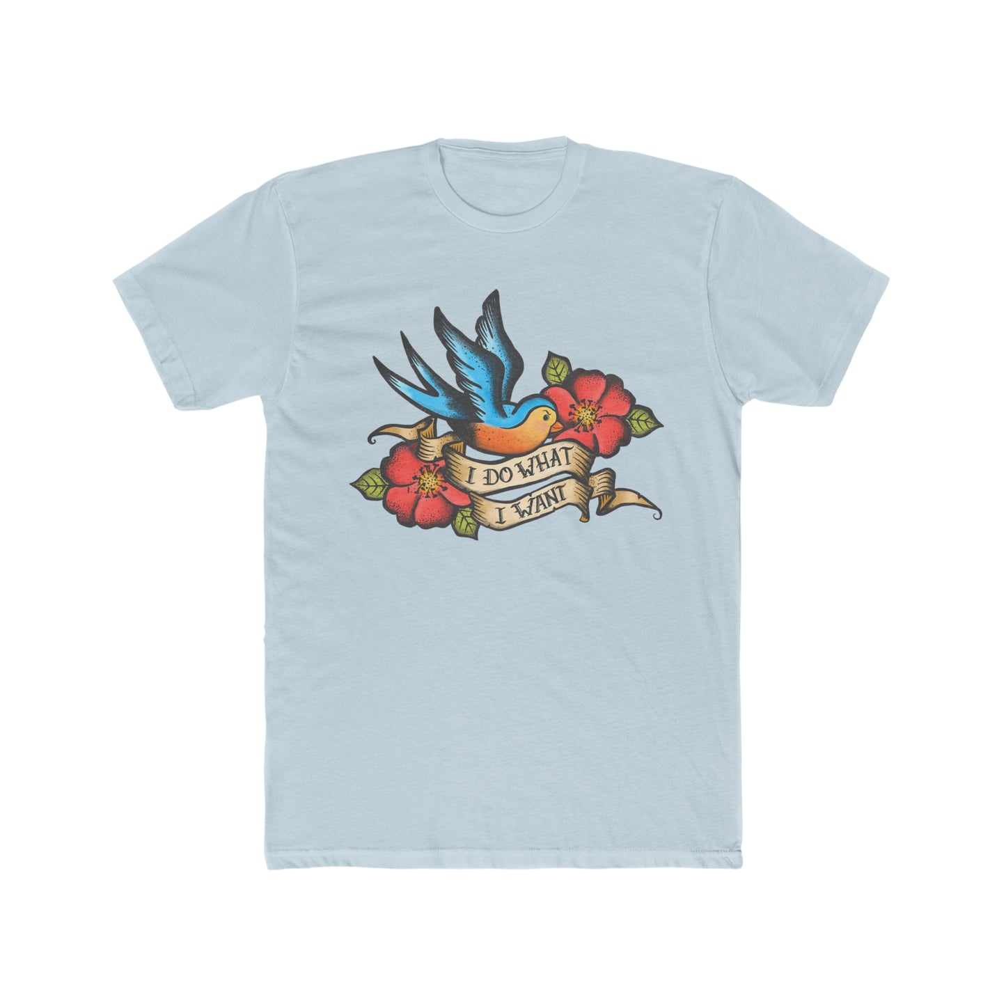 I Do What I Want, Ed Hardy Style, Bird with Flowers Tee