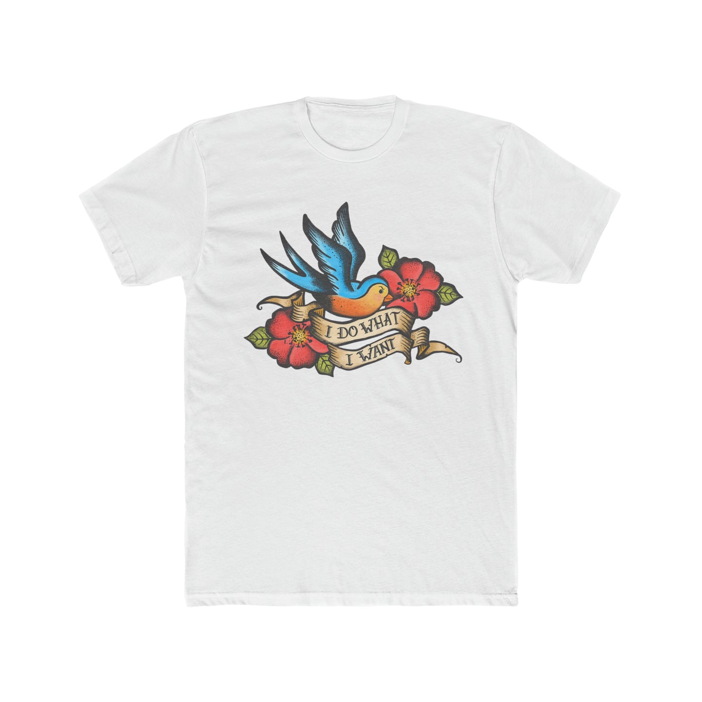 I Do What I Want, Ed Hardy Style, Bird with Flowers Tee