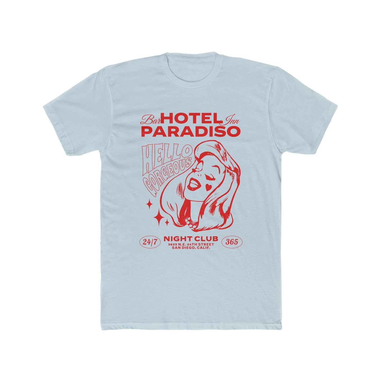 Hotel Paradisco, Hello Gorgeous, Night Club, Retro Style, Classic tee