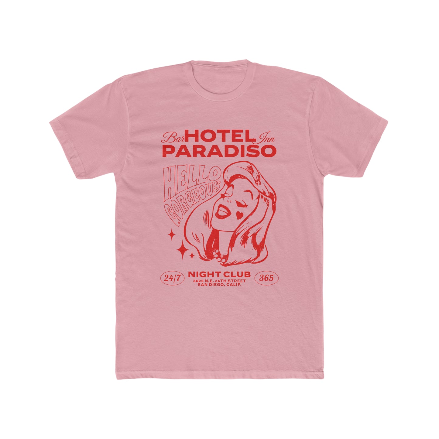 Hotel Paradisco, Hello Gorgeous, Night Club, Retro Style, Classic tee