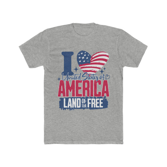 I Love America, Land Of The Free, USA Pride Tee