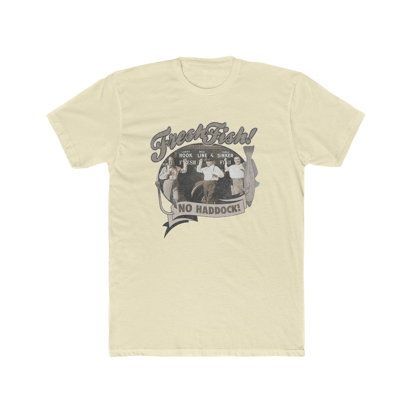 Three Stooges, Fresh Fish, Vintage Inspired Tee