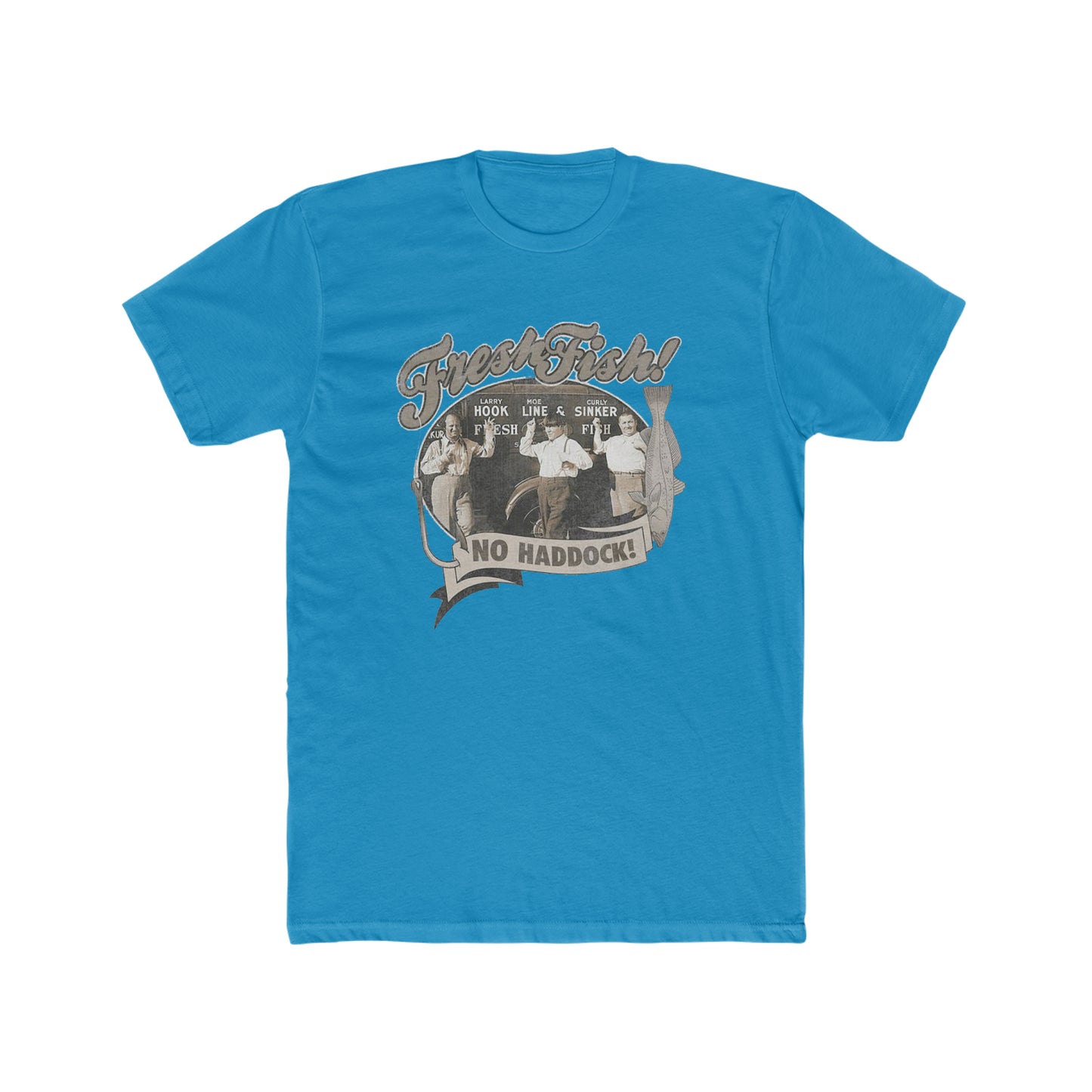 Three Stooges, Fresh Fish, Vintage Inspired Tee