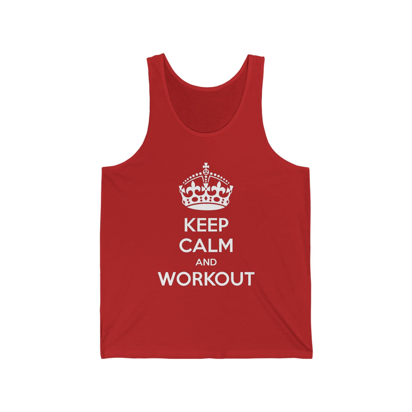 Keep Calm And Workout Tank Top, Gym Attire