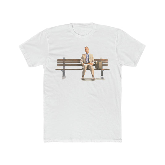 Forrest Gump on Bench, Front and Back Tee