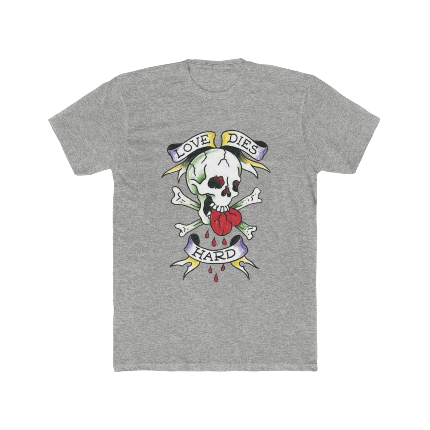 Ed Hardy Inspired, Love Dies Hard, Retro, Vintage Inspired Tee