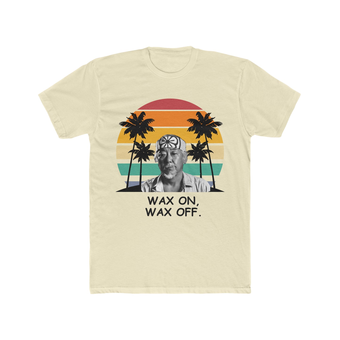 Karate Kid, Mr. Miyagi, Wax On Wax Off, 80's Movie Classic, Retro Style Tee