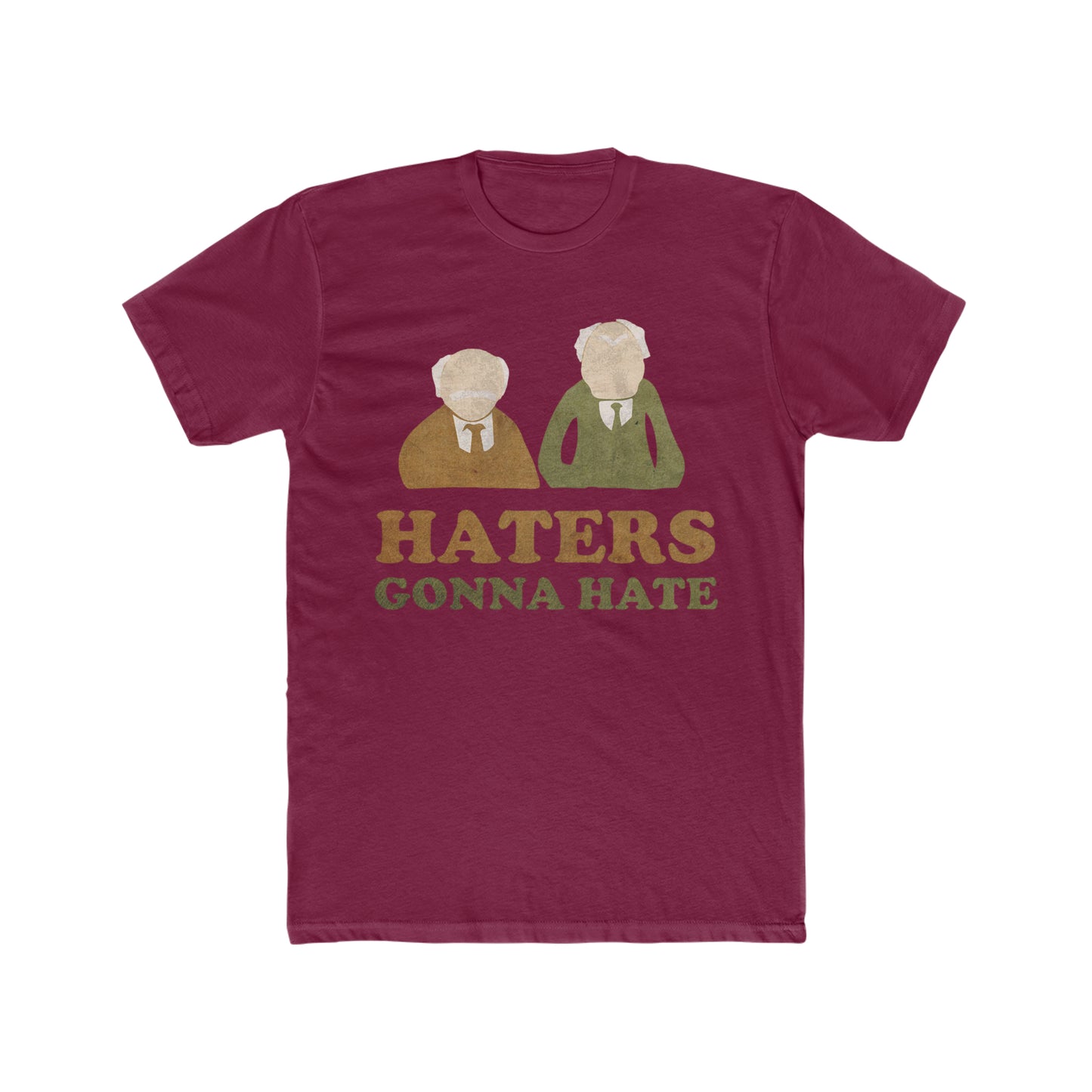 Two Old Men From The Muppets Balcony, Haters Gonna Hate, Retro, Vintage Inspired Tee