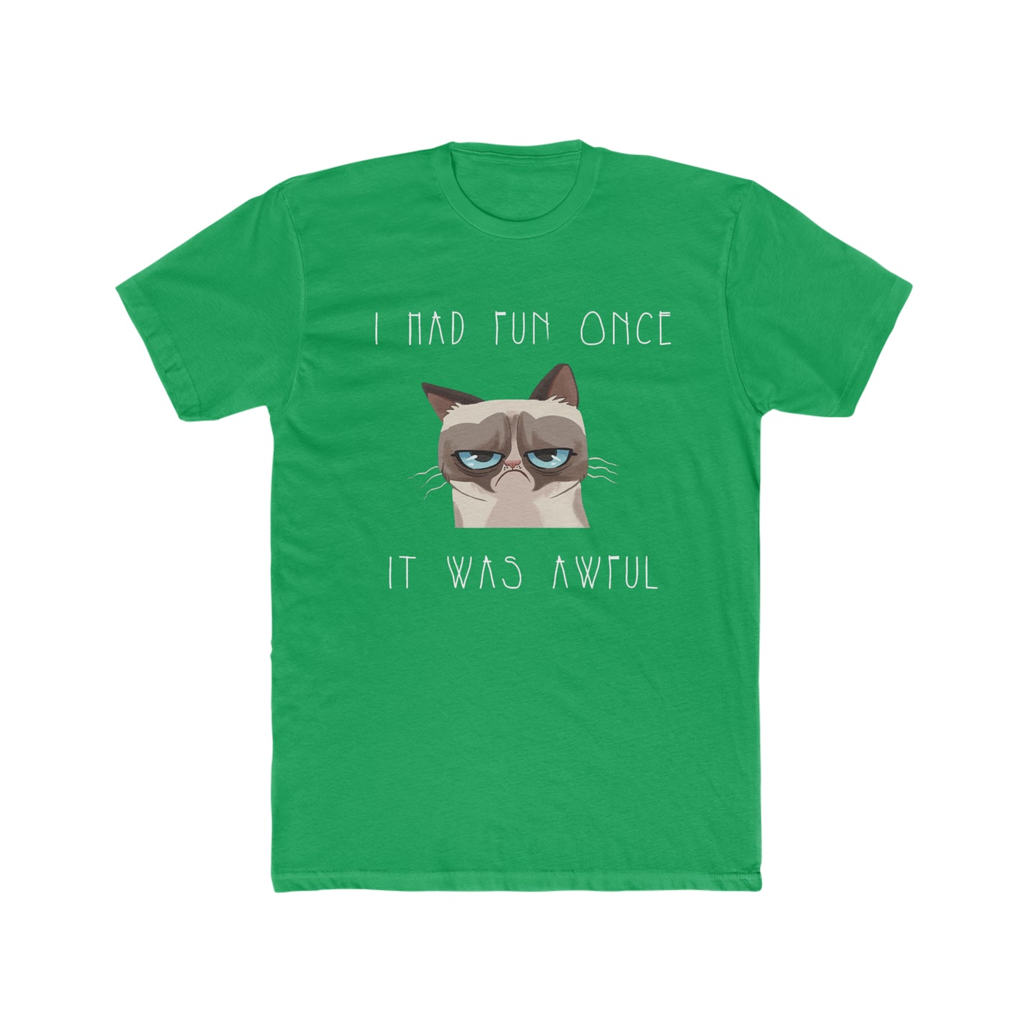 Grumpy Cat, I had Fun Once, It was Awful, Funny Tee