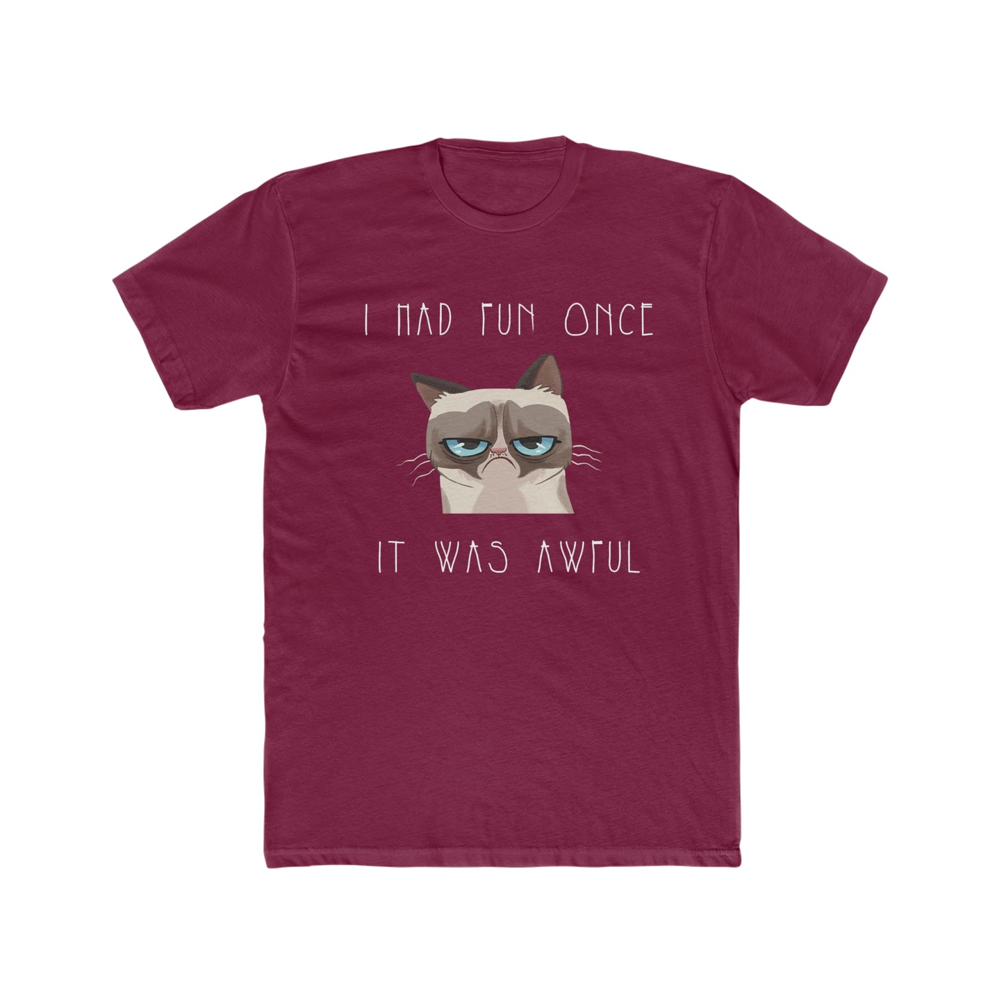 Grumpy Cat, I had Fun Once, It was Awful, Funny Tee