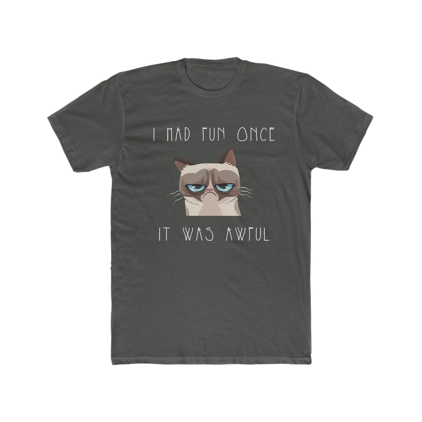 Grumpy Cat, I had Fun Once, It was Awful, Funny Tee