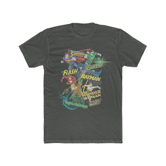 Aquaman, The Flash, Wonder Woman, Superman, Batman, Green Lantern, Justice League Tee