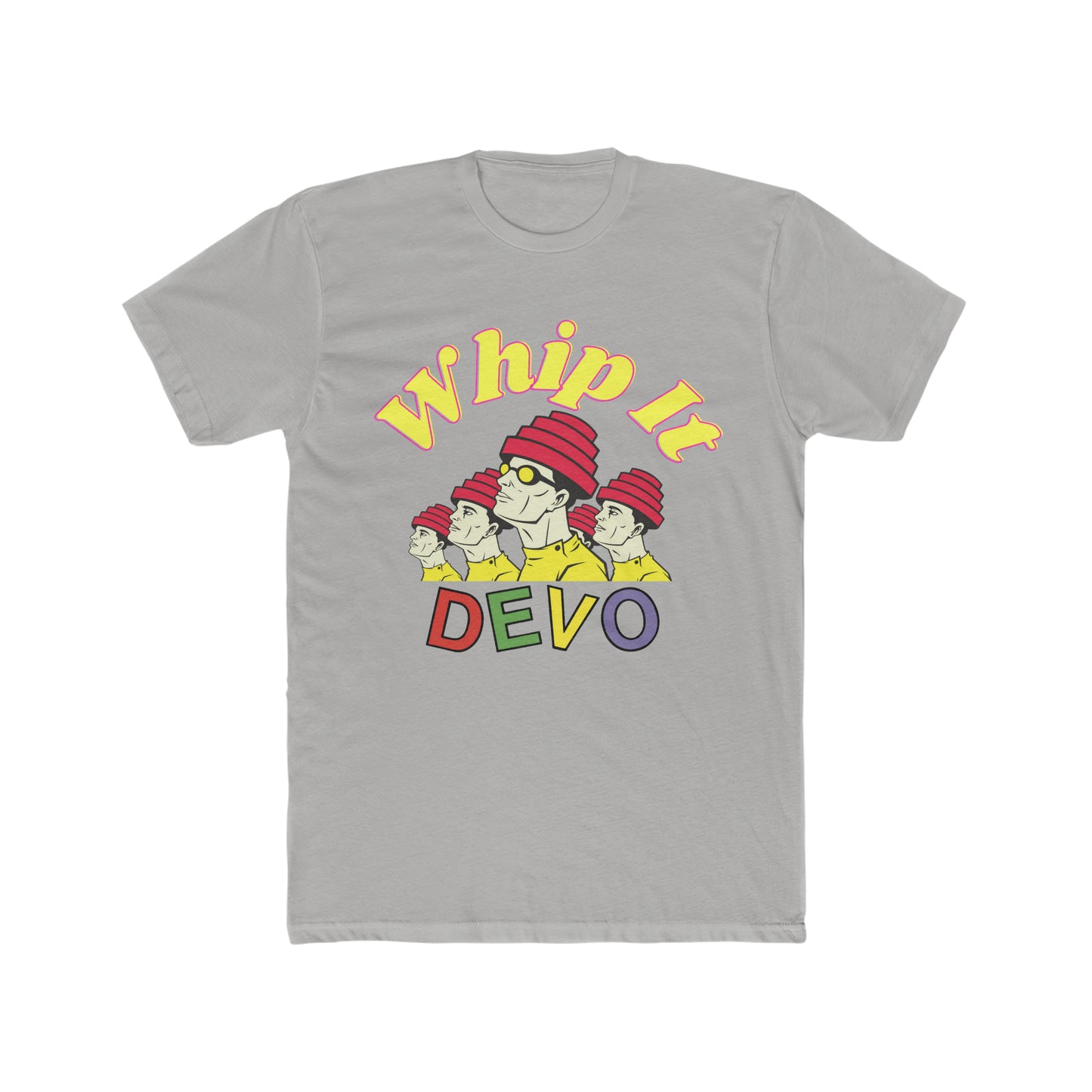 Devo, Whip It, Cartoon Sketch, Colorful, 80's Band, Art Tee