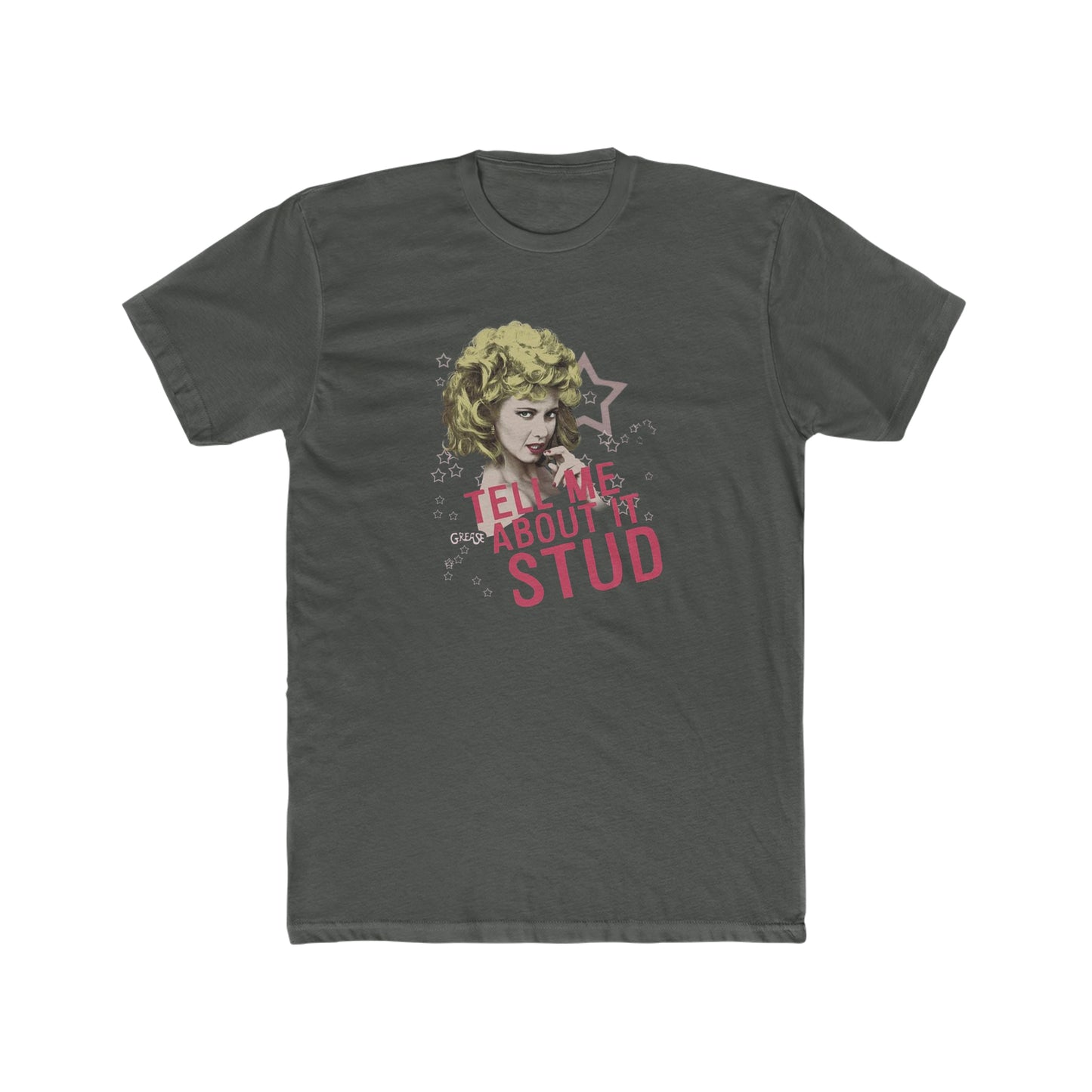 Sandy from Greece Movie, Tell Me About it Stud, Olivia Newton John Tee